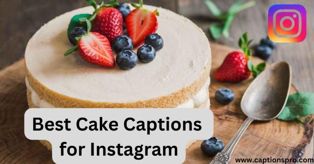 Best Cake Captions for Instagram