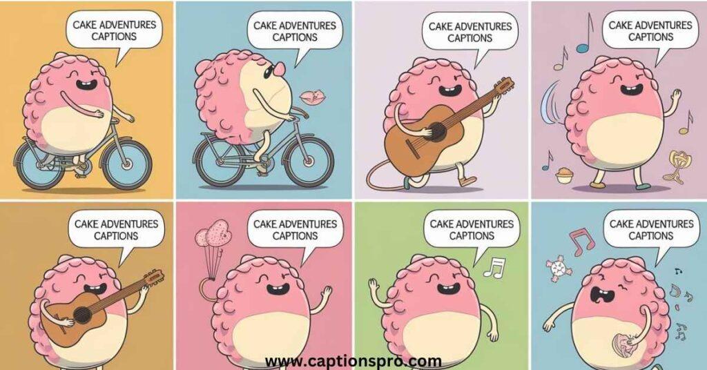 Cake Adventures Captions