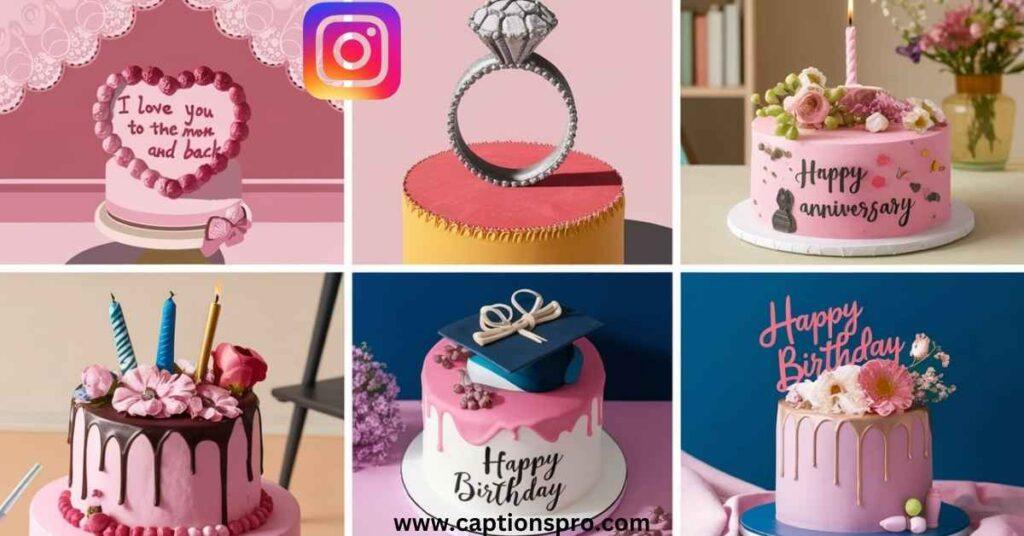 Cake Romantic Captions for Instagram