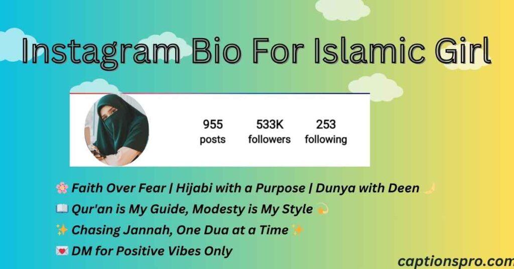 Instagram Bio For Islamic Girl