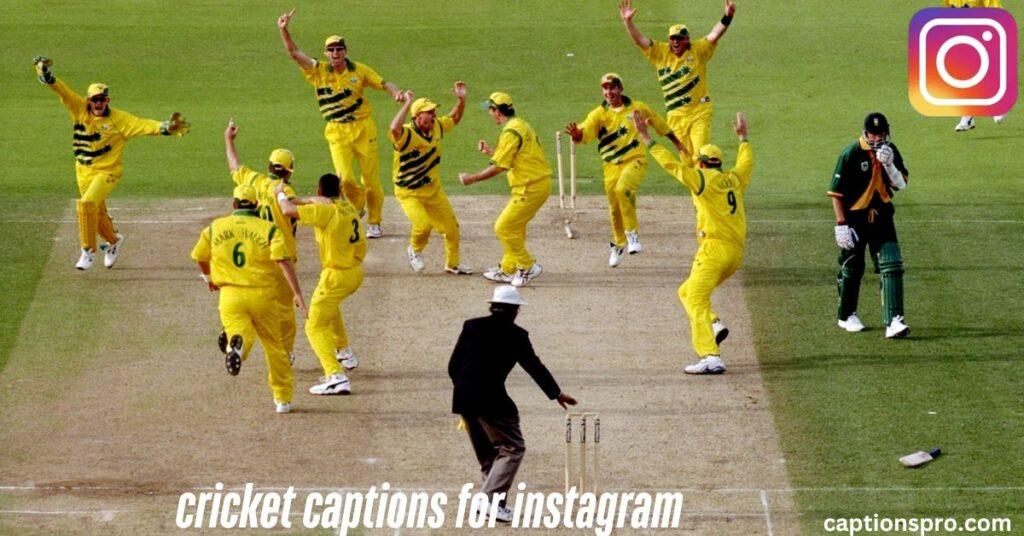 cricket captions for instagram