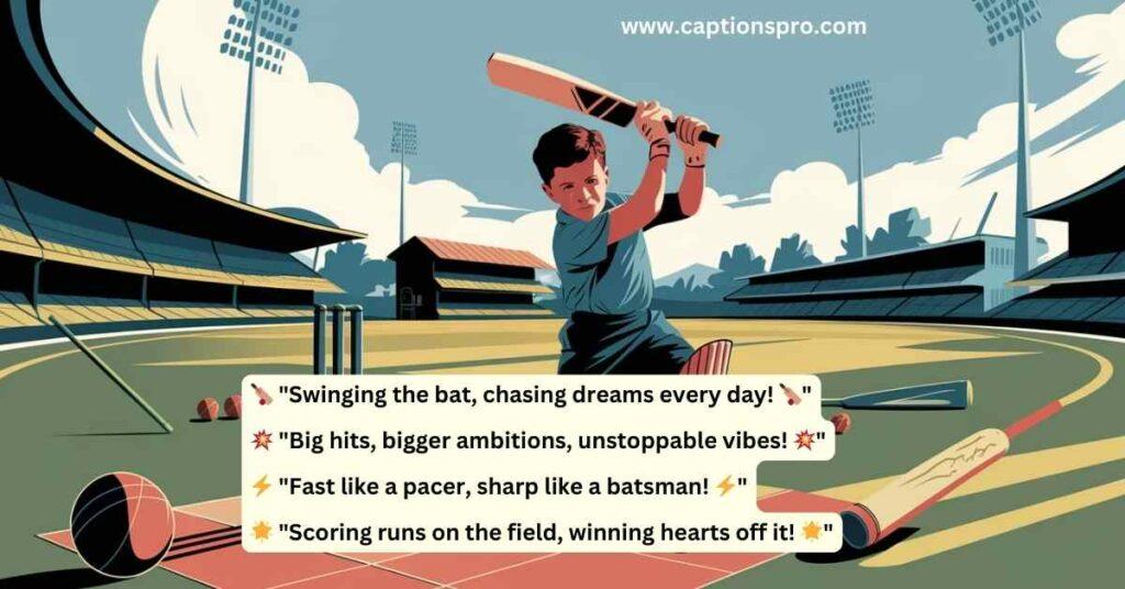 instagram bio for boys cricket