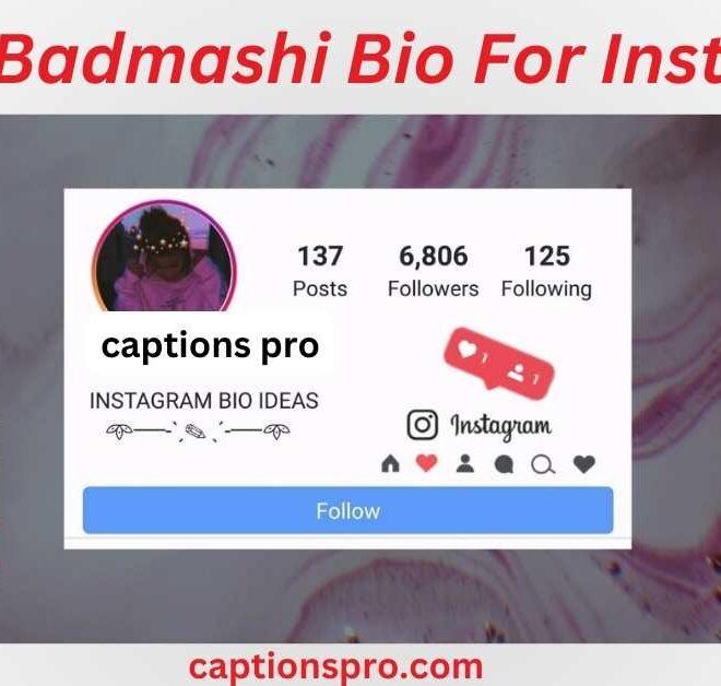 300+ Best Badmashi Bio For Instagram In 2025 – Captions Pro