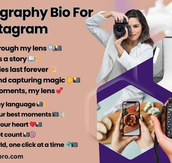 450+ Best Photography Bio For Instagram 2025 – Captions Pro
