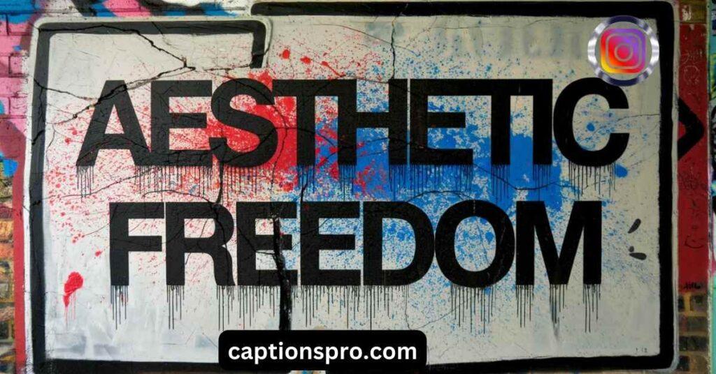 Aesthetic Freedom Captions for Instagram