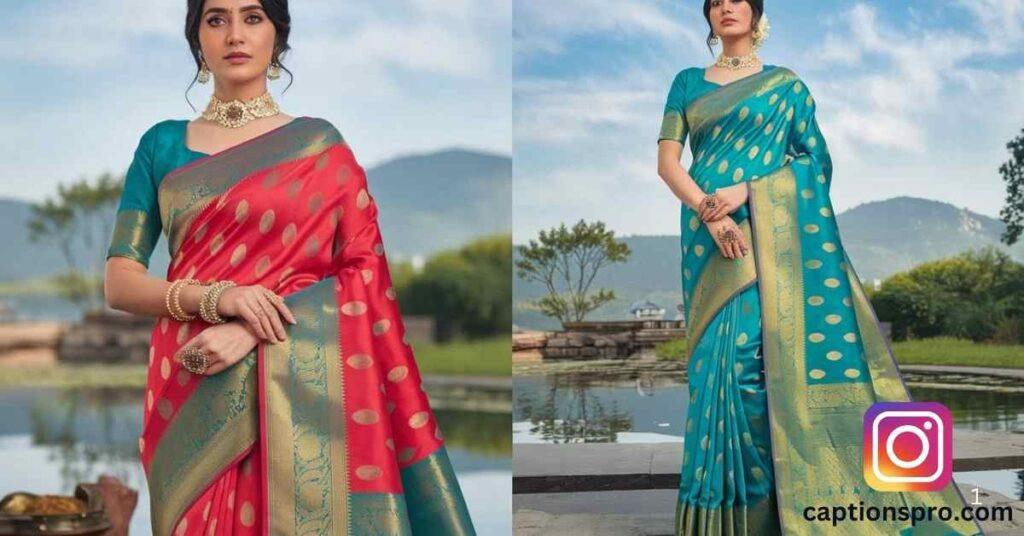 Best Long Saree Captions for Instagram