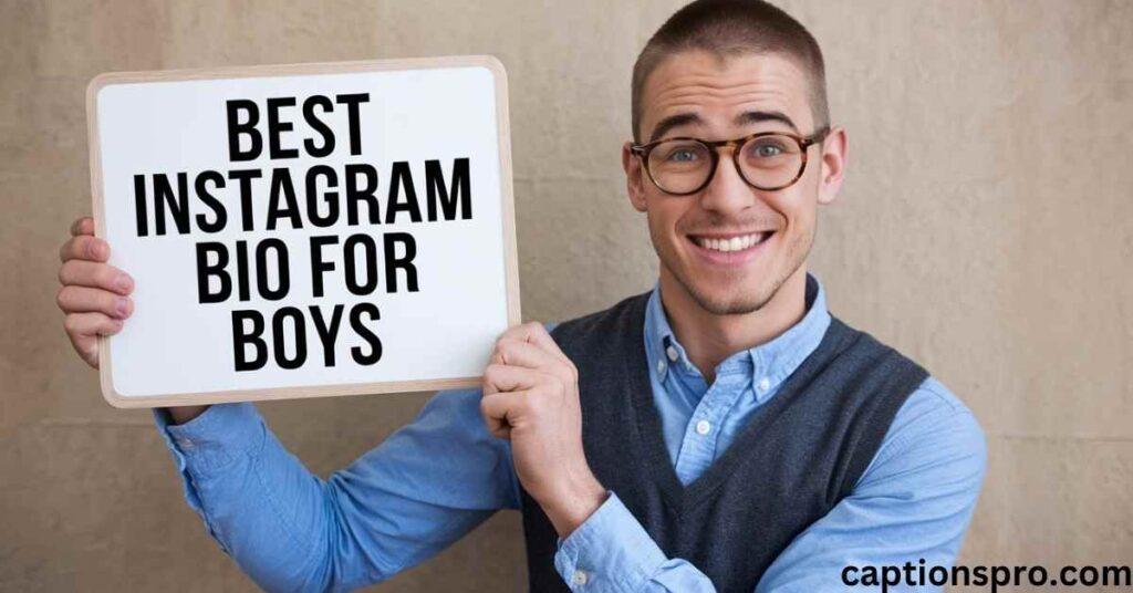 Best instagram bio for boys