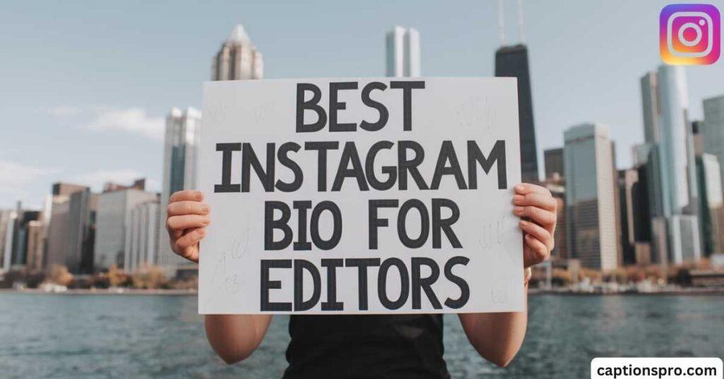 Best instagram bio for editors