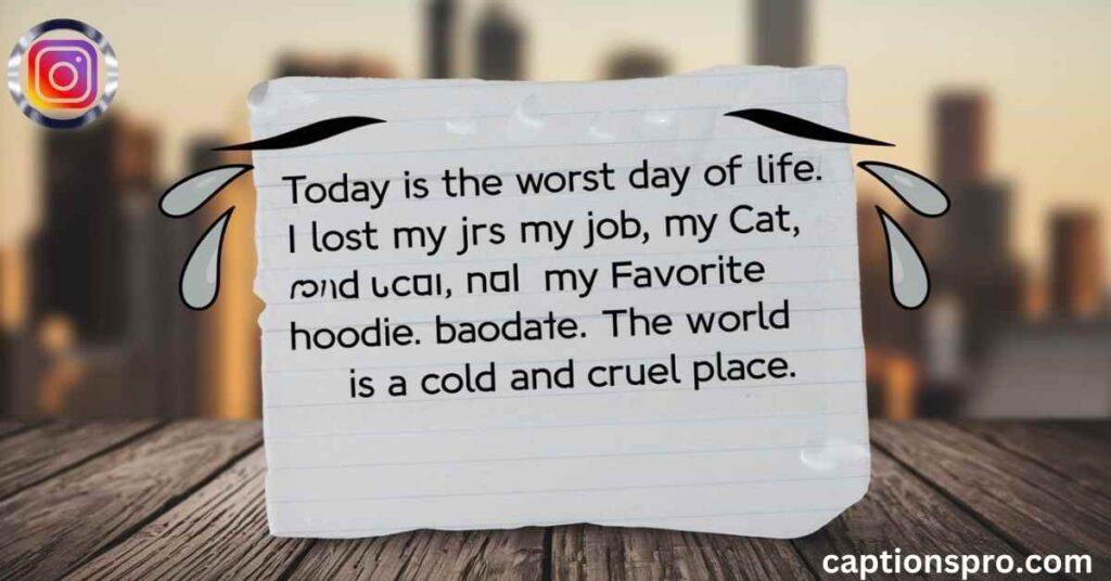 Best sad note for instagram