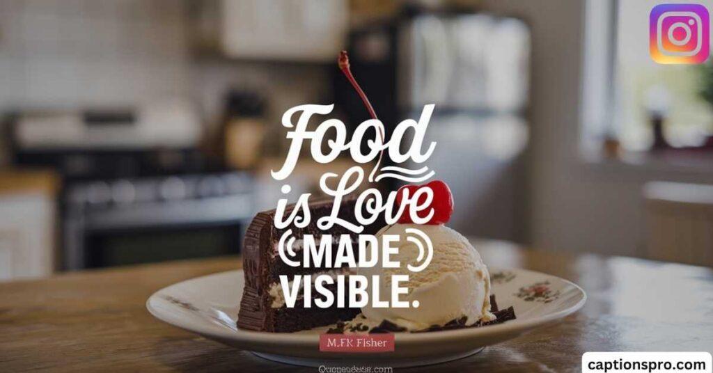 Food quotes bio for Instagram