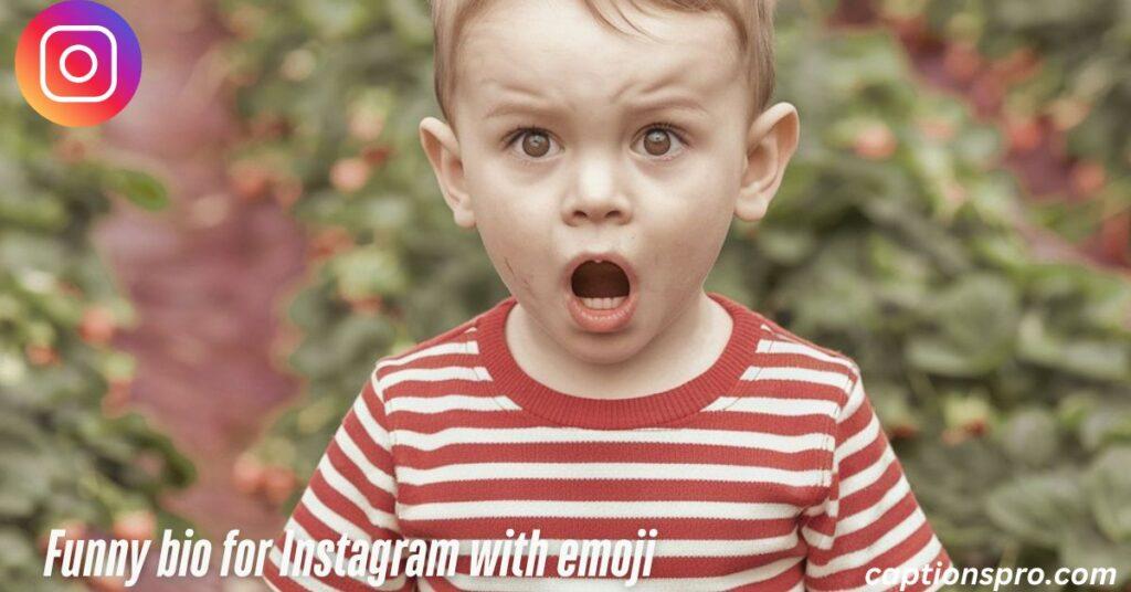 Funny bio for Instagram with emoji