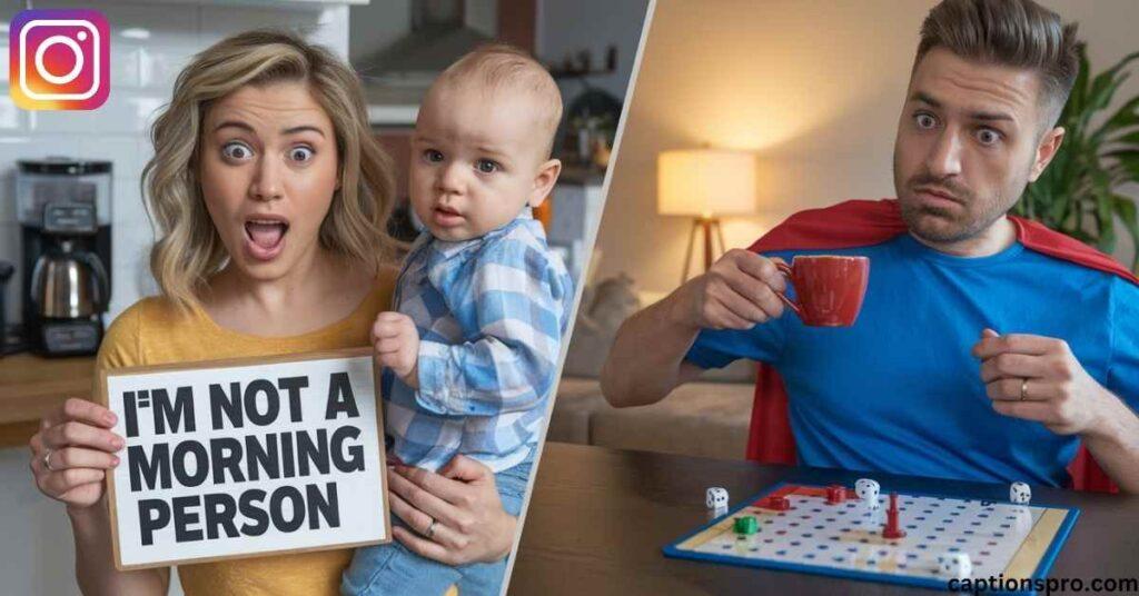 Funny mom dad captions for instagram