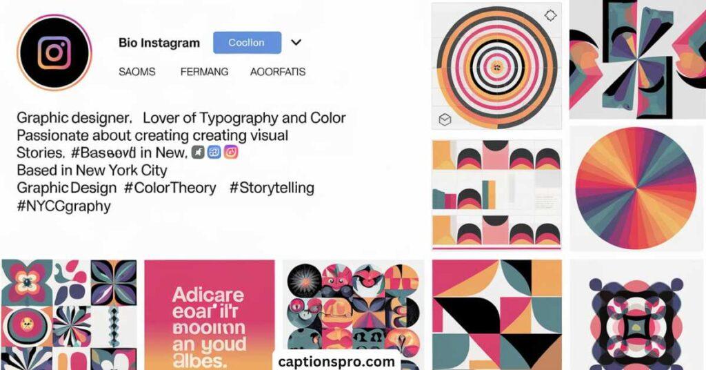 Graphic designer bio for instagram in english