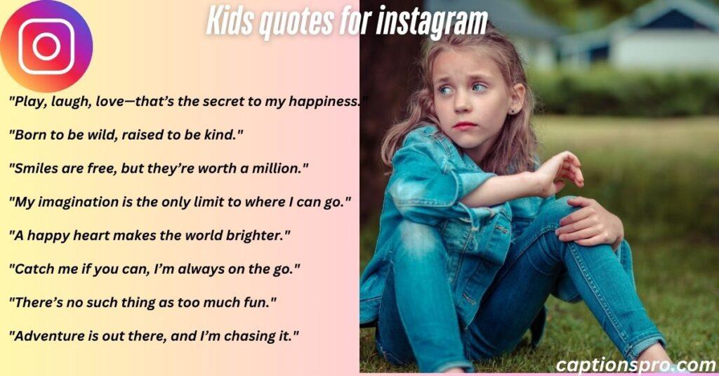 Kids quotes for instagram
