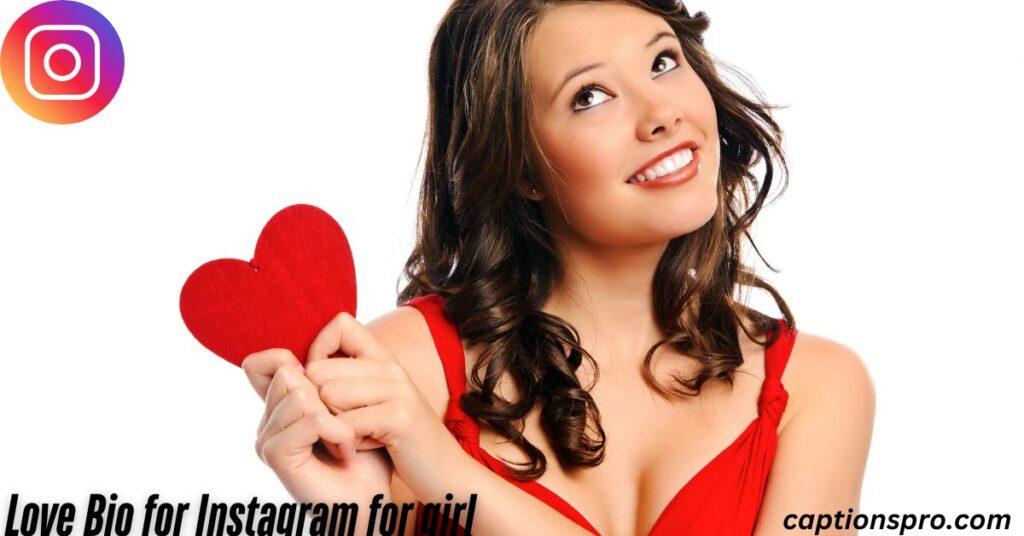 Love Bio for Instagram for girl