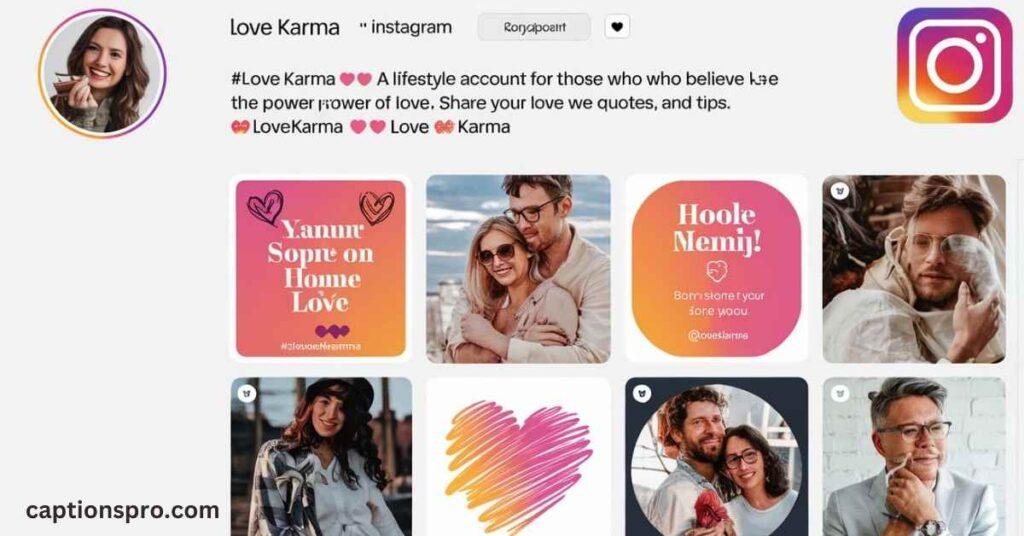 Love karma bio for instagram