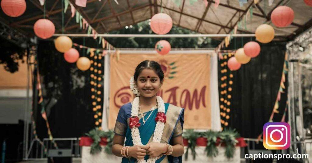Onam captions for instagram for girl