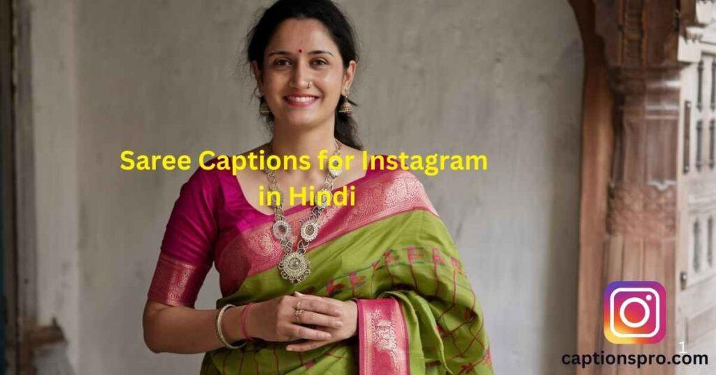 Saree Captions for Instagram in Hindi