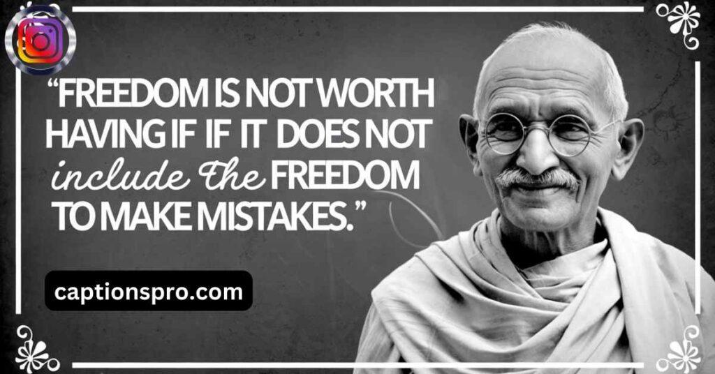 Short freedom captions for instagram