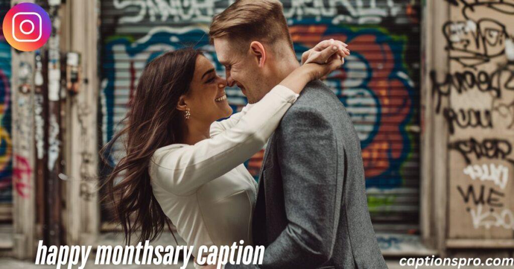 happy monthsary caption