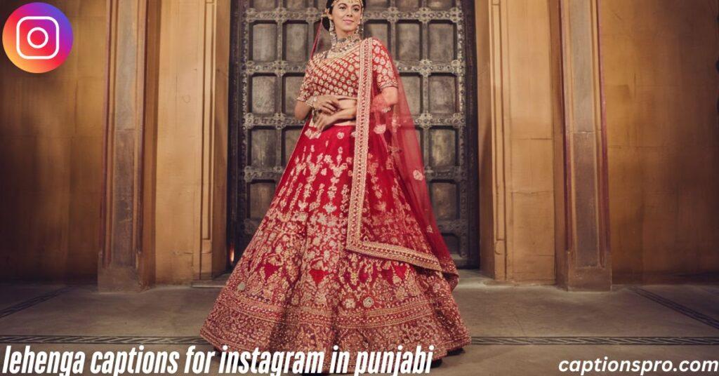 lehenga captions for instagram in punjabi