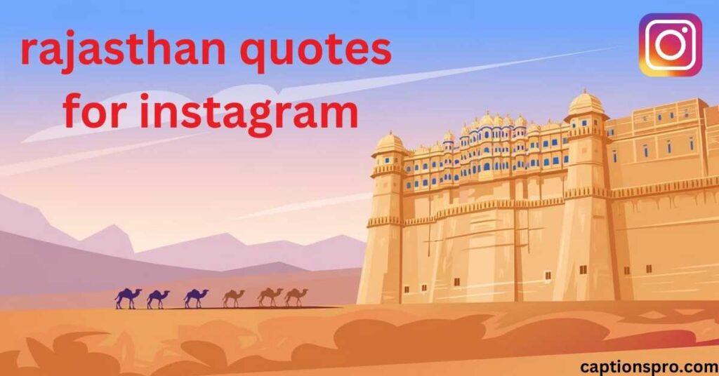 rajasthan quotes for instagram