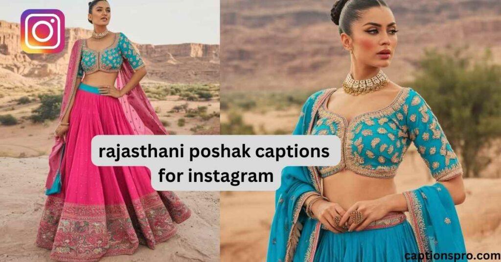 rajasthani poshak captions for instagram
