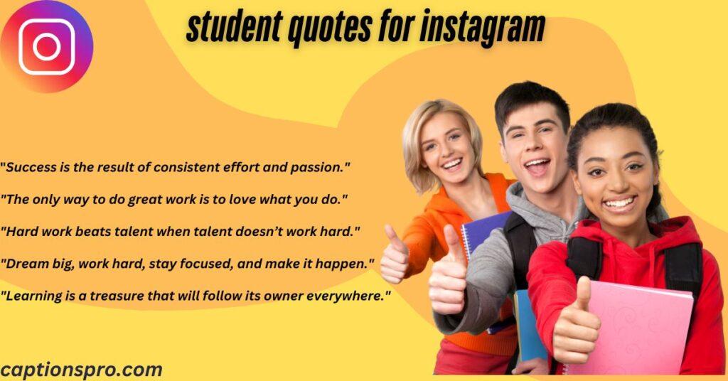 student quotes for instagram