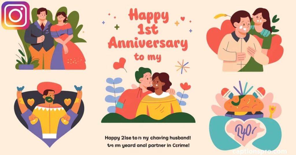 1 year anniversary captions