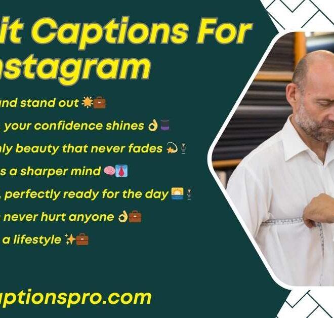 630+ Best Suit Captions For Instagram 2025 – Captions Pro