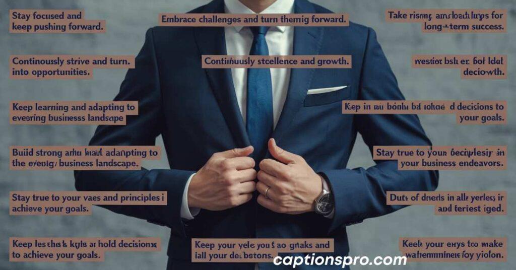 Business Suit Captions for Instagram