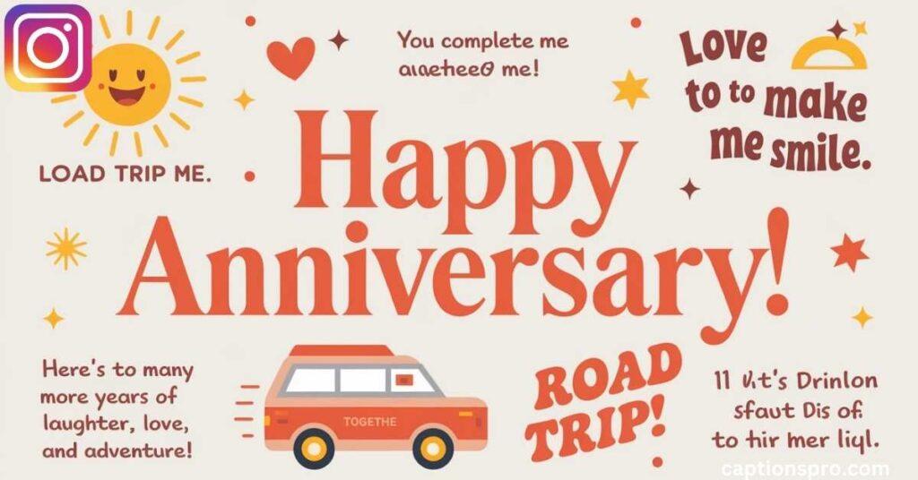 Funny anniversary captions Instagram