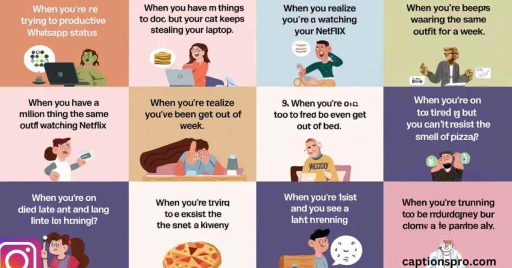 Funny captions for Instagram story