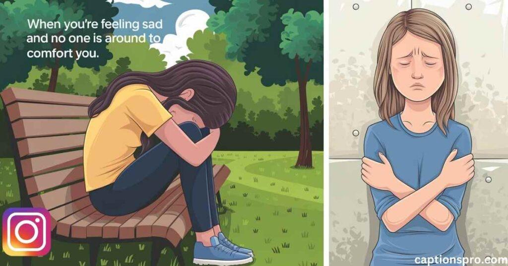 Sad captions for instagram for girl