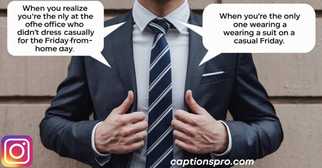 Suit captions for Instagram for boy