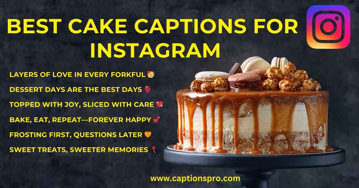 360+ Best Cake Captions For Instagram - Captions Pro