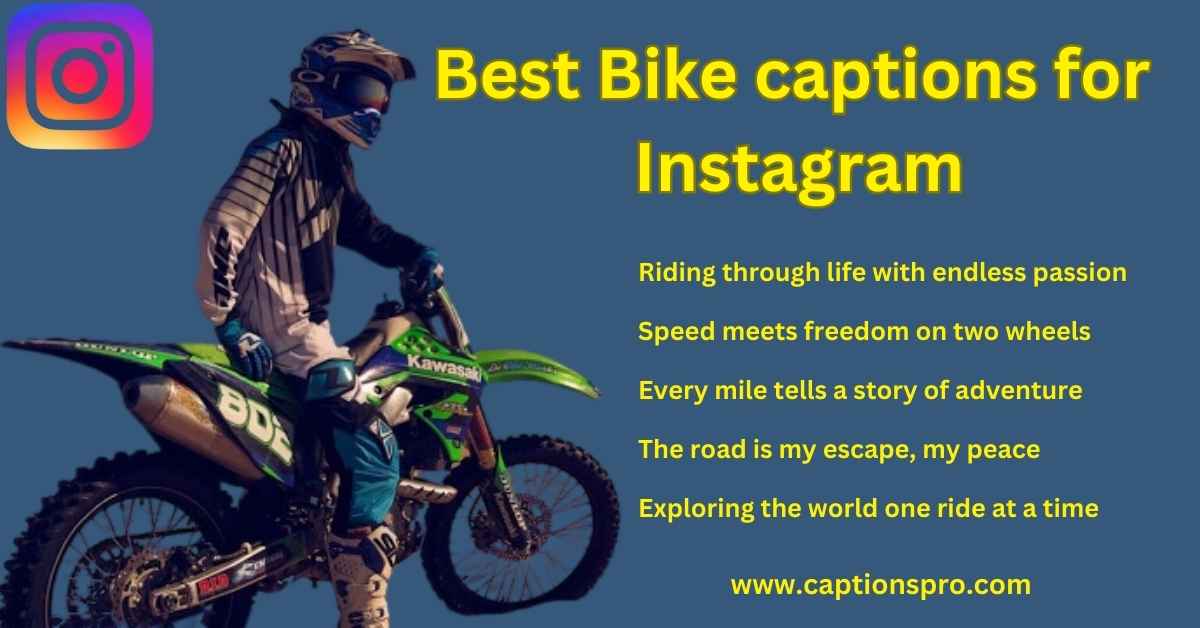 525+ Best Bike captions for Instagram - Captions Pro