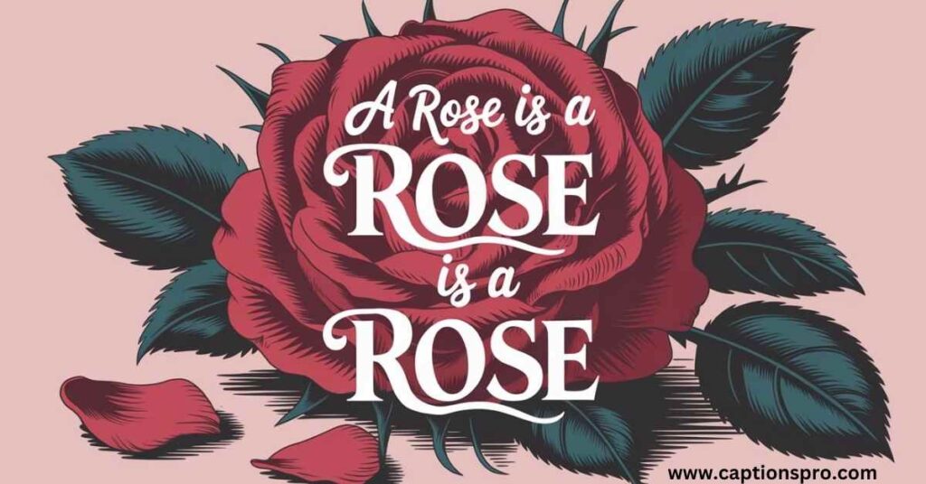 Aesthetic Rose Captions for Instagram