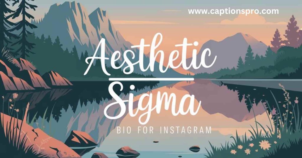 Aesthetic sigma bio for instagram
