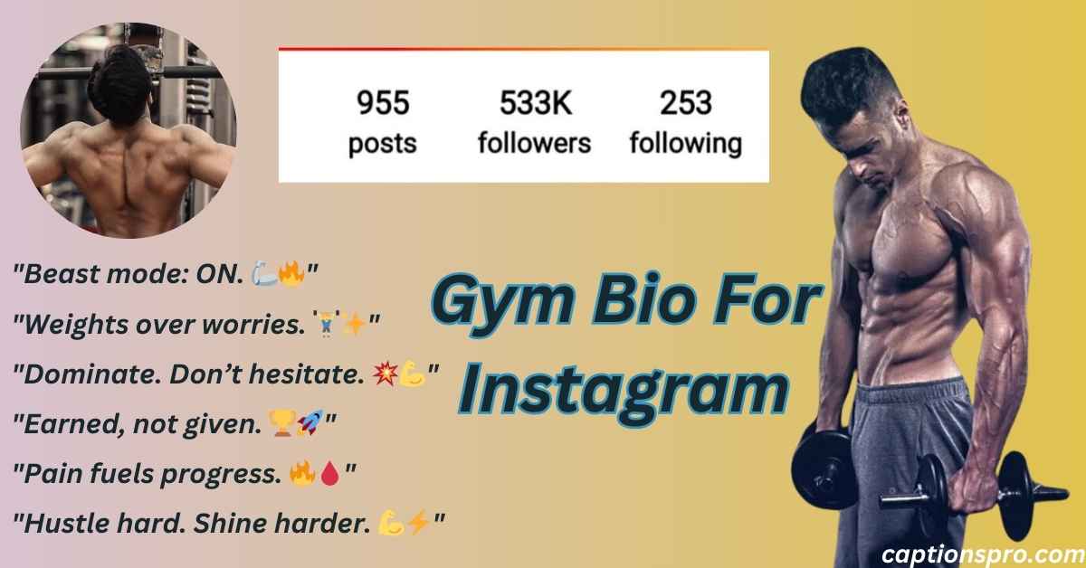 Gym Bio For Instagram