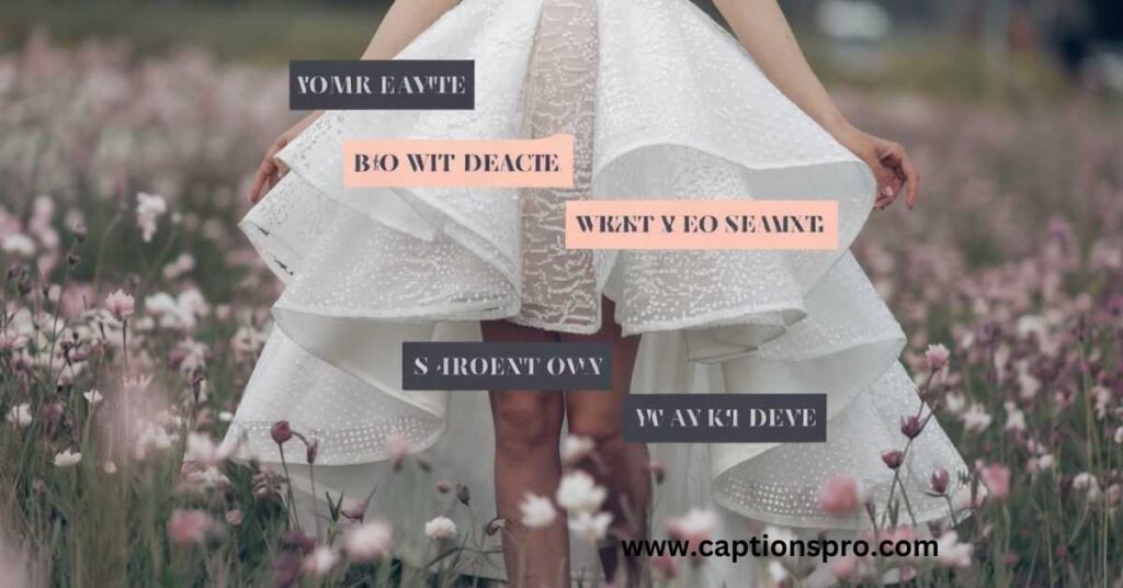 Clever White Dress Captions for Instagram