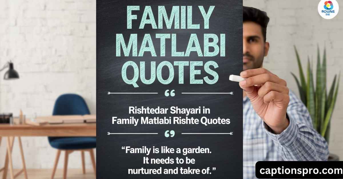200+ Best Family Matlabi Rishte Quotes In 2025 - Captions Pro