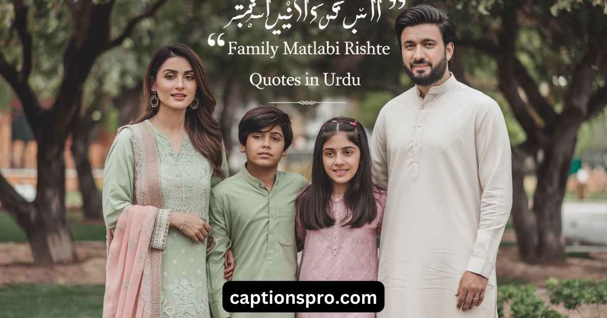 200+ Best Family Matlabi Rishte Quotes In 2025 - Captions Pro