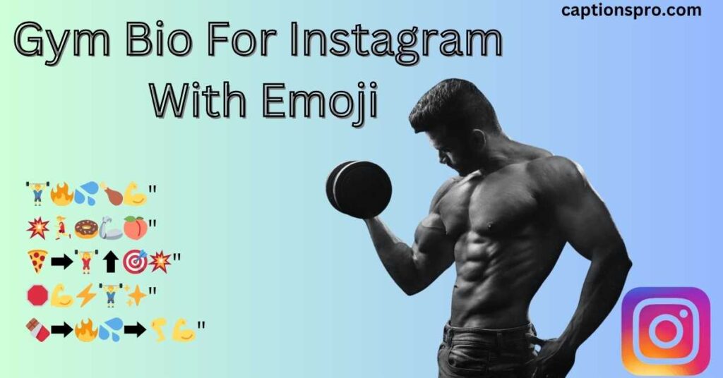 Gym Bio For Instagram With Emoji
