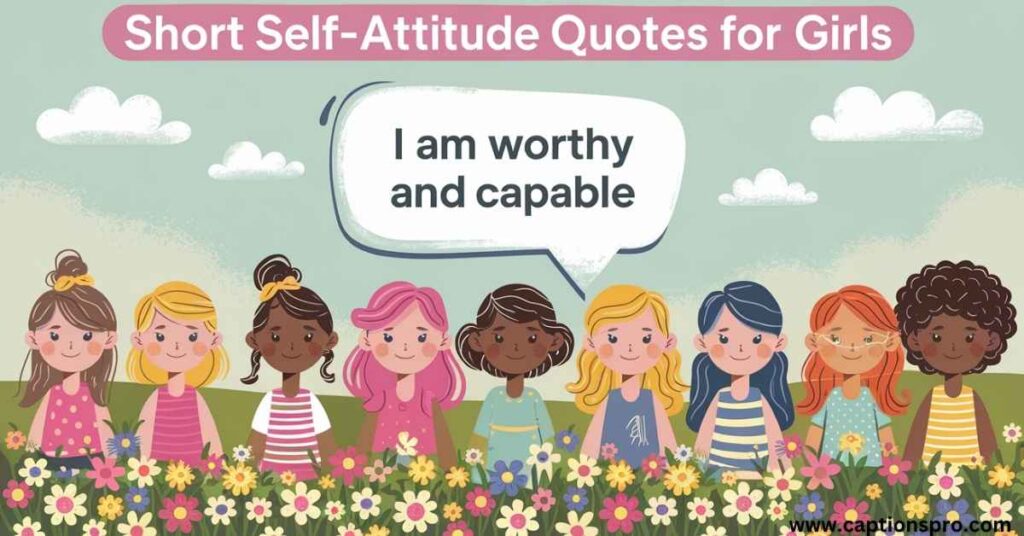 Short self attitude quotes for girls