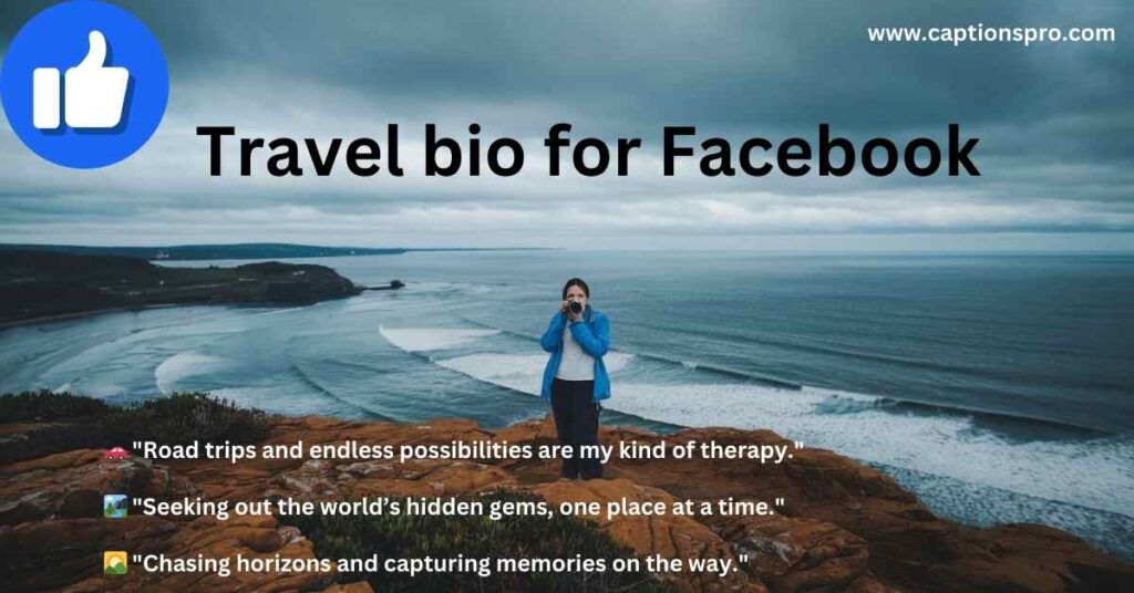 Travel bio for Facebook