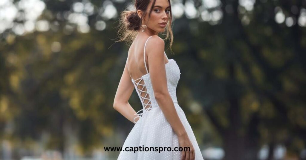 White Party Dress Captions for Instagram