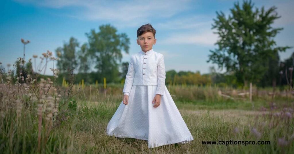White dress captions for instagram for boy