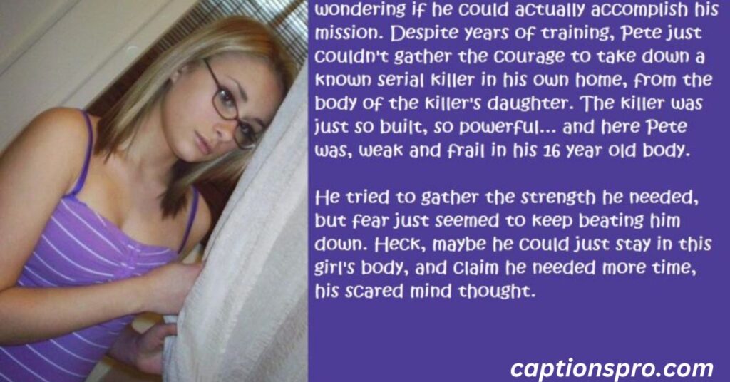 Witty blue captions