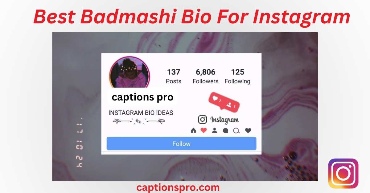 300+ Best Badmashi Bio For Instagram In 2025 - Captions Pro